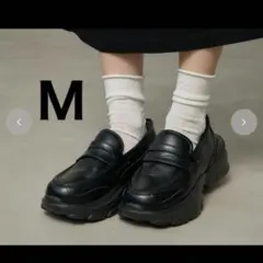 【新品】 しまむら mysa closet 田中里奈 ローファースニーカー 黒