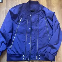 紫色 ジッパー付きブルゾンのサムネイル