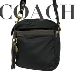 美品 4547 COACH コーチ ショルダーバッグ ナイロン キャンバス