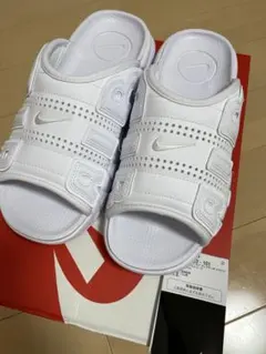 一度着用 NIKE AIR MORE UPTEMPO SLIDE