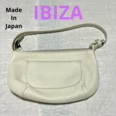 IBIZA ホワイトレザーハンドバッグ