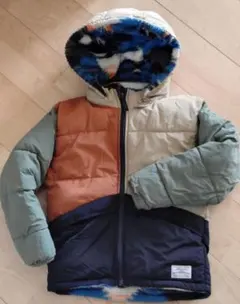 BREEZE　マルチカラー中綿コート　リバーシブル　140