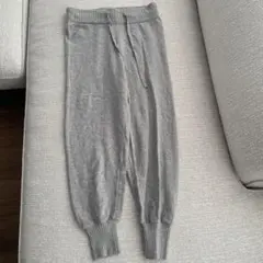 グレーのジョガーパンツ XS/S カシミヤ混