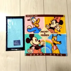 第一生命ノベルティ　Disneyミッキー　タオルハンカチ 2枚セット　まとめ売りのサムネイル