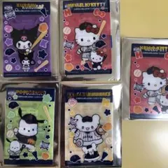 タイトーくじ　クロミ、ハローキティ はなまるおばけ　ポチャッコ　ステッカーセット