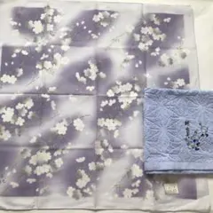 宇野千代 桜柄ハンカチ 50cm タオルハンカチ35cm角