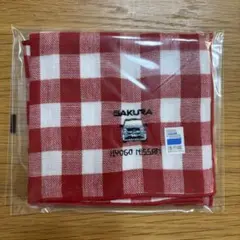 【新品】兵庫日産 播州織 ハンカチ SAKURA ノベルティ