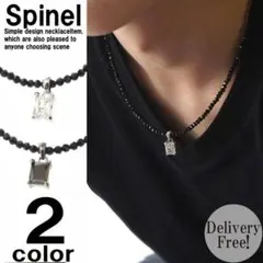 存在感抜群 カットストーン ネックレス オニキス クリスタル チョーカー