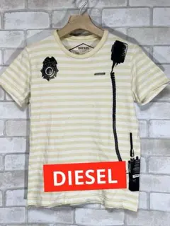 【DIESEL】ディーゼル　ボーダー　トランシーバー　ロゴTシャツのサムネイル