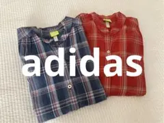 adidas ブラウス　シャツ　チェック　レディースのサムネイル