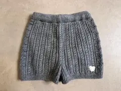 〈本日限定価格!〉【美品】ファミリア　ニットショートパンツ　80