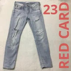 【美品】 RED CARD Anniversary 25th テーパード デニム