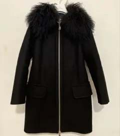 美品 PRADA フォックスファーフード付き 細見え 美形 コート 42 - メルカリ