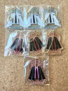 【匿名配送】 魔フィア アニメイトカフェ アクリルネームチャーム 7点セット