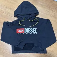 DIESEL クロップドパーカー 黒　ショート　丈　レディース　値下げ中
