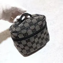 新品未使用品】GUCCI GGキャンバス バニティポーチ ベージュ - メルカリ