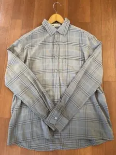 ZARA グレー チェック柄 シャツ