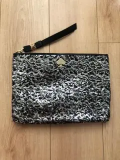 katespadeスパンコールビックポーチ