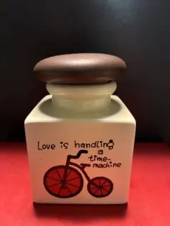 昭和レトロ 陶器製 小物入れ 蓋付き　ラブコレクション　サンリオ