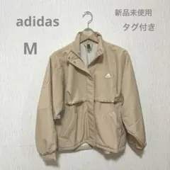 adidas ワーディング ルーズフィット ウーブン ジャケット　ベージュ　M