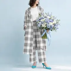 【34100円／薄手春コート】アダムエロペ×ALMODE社別注生地　コート