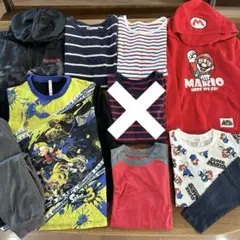 男の子　スプラトゥーン スーパーマリオ ロンt 140cm ゲーム　春　起毛