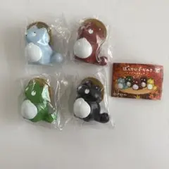 ぼんやり子だぬき ソフビフィギュア2 4種セット ガチャ