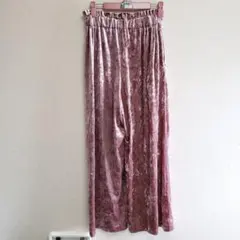 GU ワイドパンツ ピンク カーゴパンツ レディース ボトムス やわらかいズボン