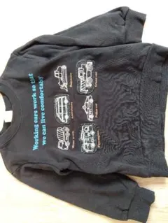 petit main 車イラスト トレーナー 100cm