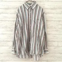 エレメントオブシンプルライフ ボタンダウン ストライプ シャツ 【L】 トップス