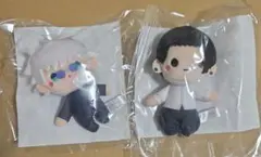 呪術廻戦 セガラッキーくじ リング ぬいぐるみマスコット 五条悟 夏油傑 デフォルメした五条悟たちのぬいぐるみなどが当たる！セガ