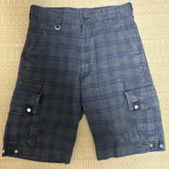 メンズ　SOPHNET. ショーツ　カーゴショートパンツ グリーンチェックのサムネイル