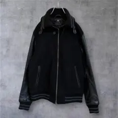 美品✨BEAMS HEART 袖レザー スタジャン カウレザー ドンキー襟 L