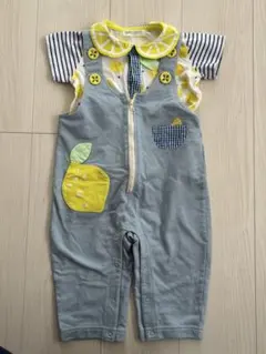 BABY CHEERベイビーチアー レモン柄シャツ&オーバーオールのサムネイル