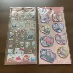 入手困難正規品‼️ハローキティ ウォーターシール、ジェルシール 2シートセット