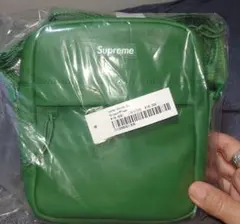 Supreme Leather Shoulder Bag Green