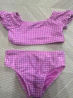 baby GAP ピンクチェック セパレート水着 18-24ヶ月
