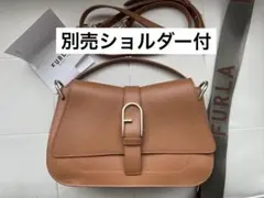 限定値下フルラFLOWトップハンドルバッグMショルダーストラップ付