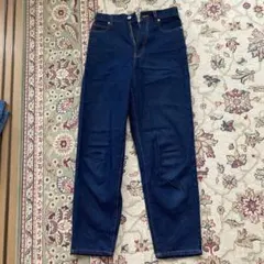 美品　Chaco Closet ハイウエストテーパードデニム Sサイズ