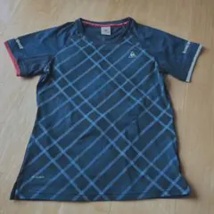 le coq sportif Tシャツ ネイビー チェック柄 Mのサムネイル