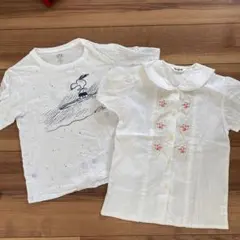 UNIQLOスヌーピーTシャツ・刺繍ブラウス