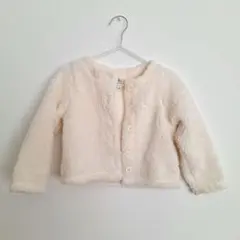 KUMIKYOKU フリースジャケット 100cm クリーム色　入園　卒園