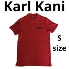 Karl Kani GOLF カールカナイ　モックネック 半袖シャツ 赤 S