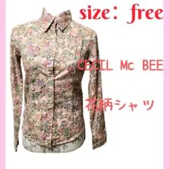 シャツ　花柄　細め　セシルマクビー　CECIL Mc BEE　【c003】のサムネイル