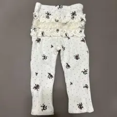 petit main 花柄フリルレギンス 80