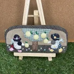 スーちゃん　ポーチ　眼鏡ケース　ペンケース　パッチワークキルト　ハンドメイド