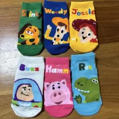 トイ・ストーリー キャラクター靴下 6足セット