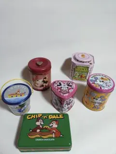 【ディズニー空き缶 6缶セット】缶のみ