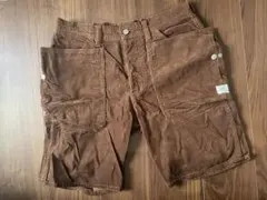 SASSAFRAS コーデュロイ ショートパンツ ブラウン Mサイズのサムネイル