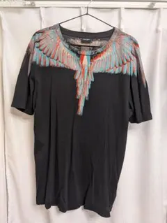 MARCELO BURLON Tシャツ フェザー ペイント ブラック L - メルカリ